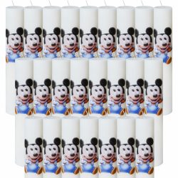 Bax 24 Lumanari Botez Baby Mickey H35cm D5,5cm