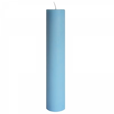 Lumanare Botez Albastra H40cm D5,5cm