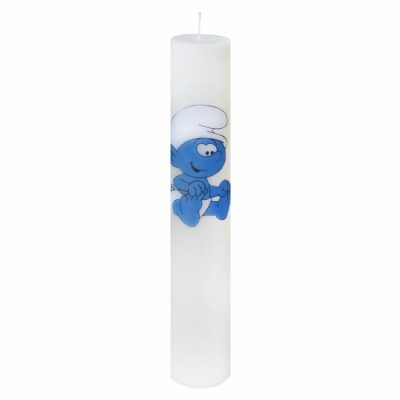 Lumanare Botez Baby Strumf H35cm D5,5cm