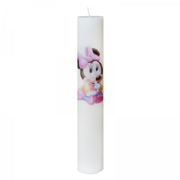 Lumanare Botez Baby Minnie H30cm D7cm