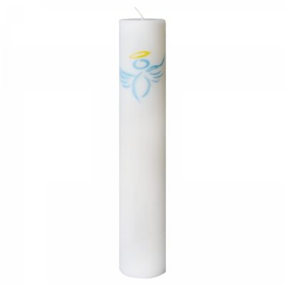 Lumanare Botez Pictata pentru baieti H35cm