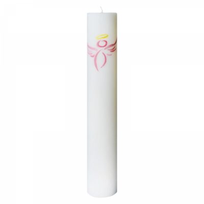 Lumanare Botez Pictata pentru fete H35cm