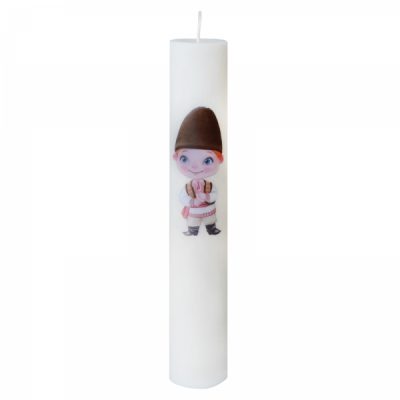 Lumanare Botez Taran H40cm D5,5cm