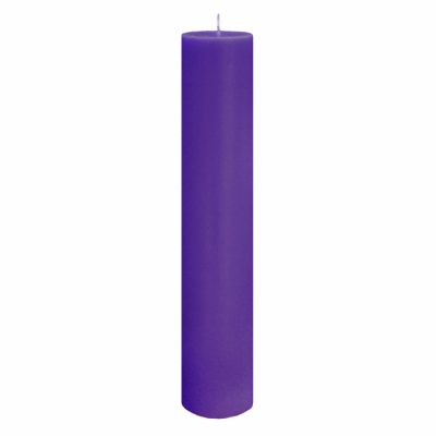 Lumanare Botez Mov H40cm D7cm
