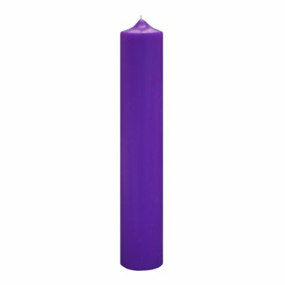 Lumanare Botez Mov H35cm D5,5cm