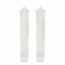 Set 2 Lumanari Nunta model Rustic H60cm D5,5cm