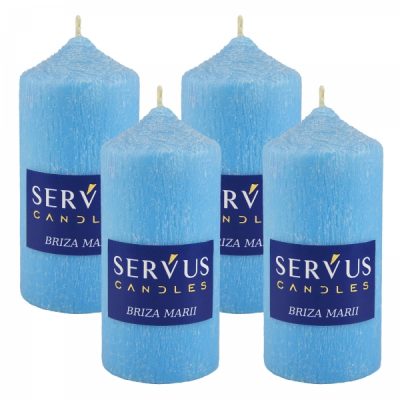 Set 4 Lumanari Parfumate Briza Marii cilindru 13cm