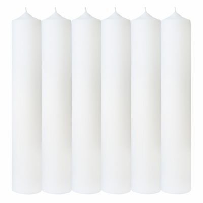 Set 6 Lumanari Botez H40cm D5,5cm