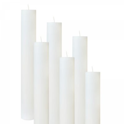 Set 6 Lumanari Botez H40cm D4,5cm