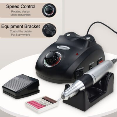 FREZA PROFESIONALA NAIL DRILL 30000 RPM - NEGRU