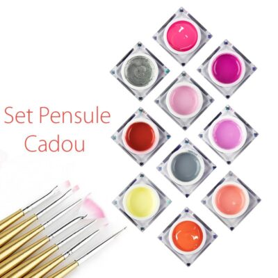 Kit 10 Artistic Gel + Set Pensule CADOU 02