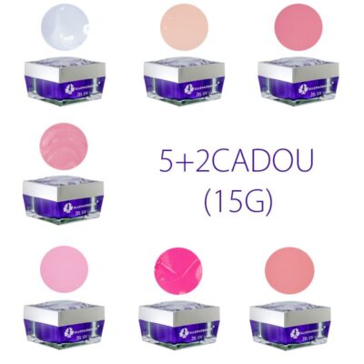 Kit Geluri ALLEPAZNOKCIE 5+2 Cadou 15ml