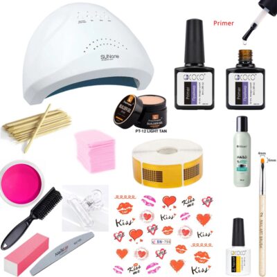 KIT UNGHII FALSE CU GEL PENTRU INCEPATORI - 12