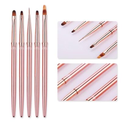 SET 5 PENSULE PROFESIONALE GEL SI PICTURA ROSE