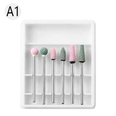 SET 6 CAPETE PENTRU FREZA UNGHII ALB - A1