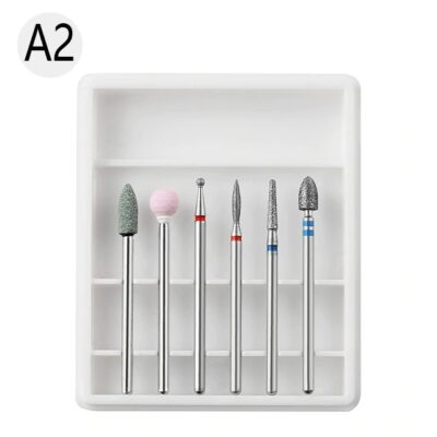 SET 6 CAPETE PENTRU FREZA UNGHII ALB - A2
