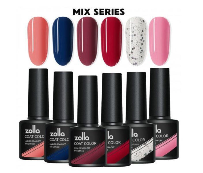 Set 6 Oje Semipermanente Zolla 8ml - Mix Series