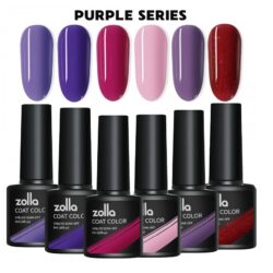 Set 6 Oje Semipermanente Zolla 8ml - Purple Series