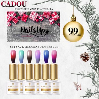SET 6 OJE THERMO BORN PRETTY & CADOU PROTECTIE MASA PLASTIFIATA